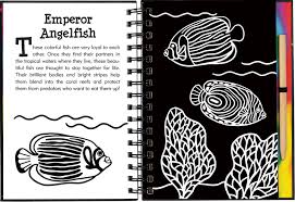 Under the Sea Scratch and Sketch activity book with ocean themes and marine life scenes to reveal