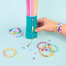 Swift Clicks Heishi Bracelet Maker with colorful Heishi beads and quick-click assembly system
Heishi Beads