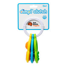Dimpl Clutch stylish wristlet with built-in silicone bubble poppers for portable fidget stress relief