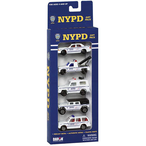 NYPD 5 Piece Vehicle Gift Set - Daron WWT police department vehicle collection for law enforcement play scenarios