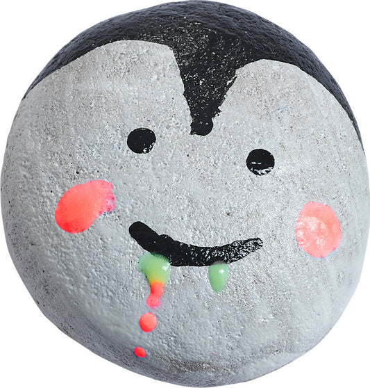 Creativity for Kids Glow in the Dark Rock Painting Kit with special glow paints, brushes, and smooth rocks