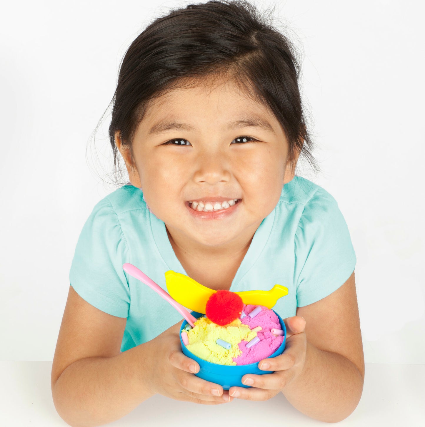 Creativity for Kids Sensory Bin Ice Cream Shop with scoops, cones, and ice cream themed sensory materials