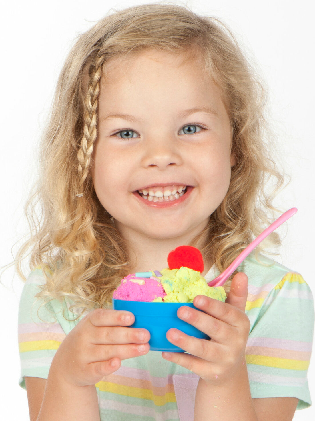 Creativity for Kids Sensory Bin Ice Cream Shop with scoops, cones, and ice cream themed sensory materials
