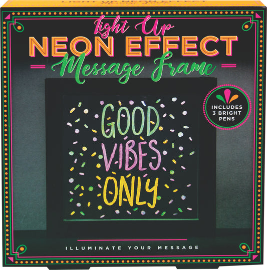 Light Up Neon Effect Message Frame