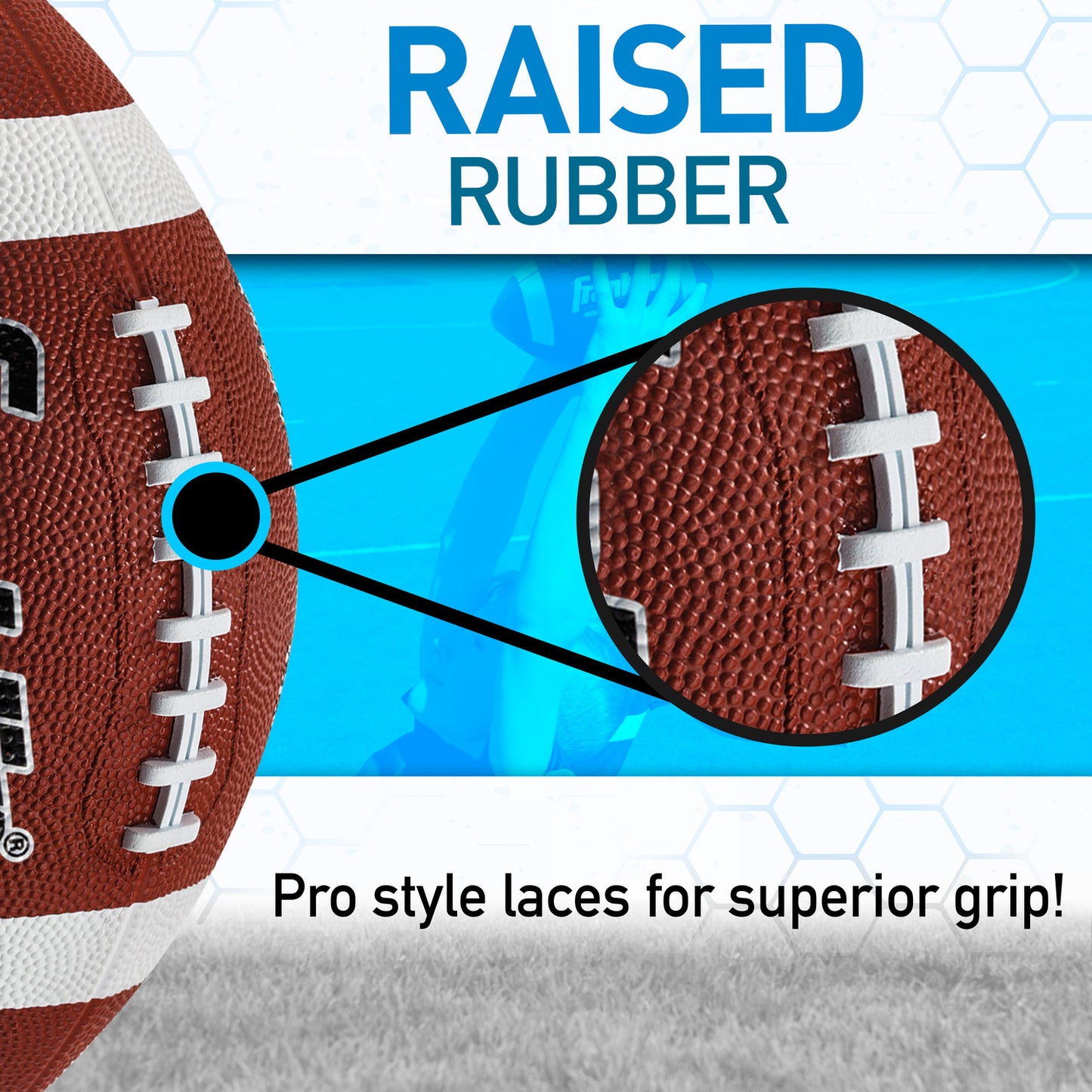 Junior Rubber Football Boxed - Junior size rubber football perfect for kids and youth players