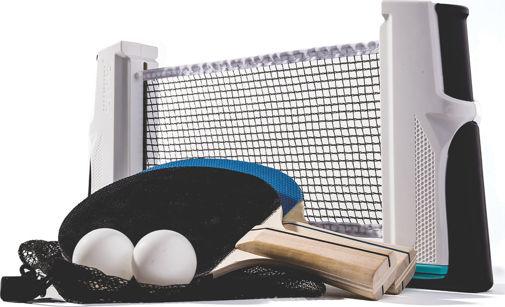 Anywhere Table Tennis - Portable table tennis set that converts any table into a ping pong table