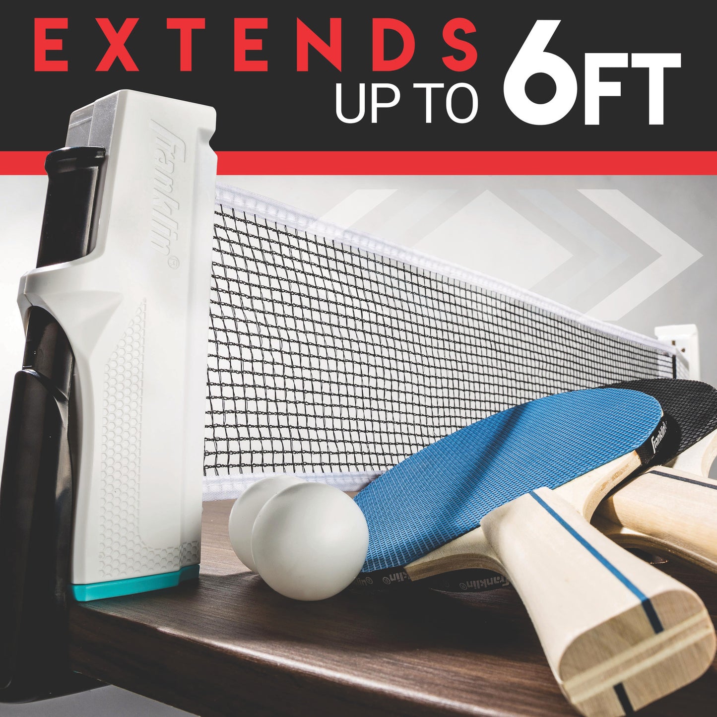 Anywhere Table Tennis - Portable table tennis set that converts any table into a ping pong table