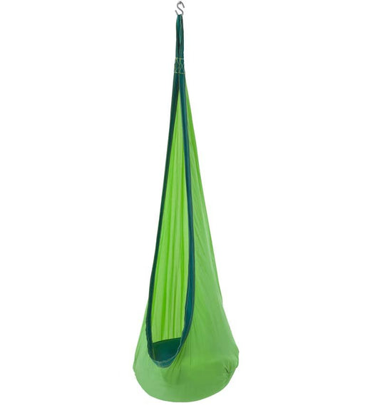 Hugglepod Lite hanging sensory pod swing for children's indoor relaxation and calm space