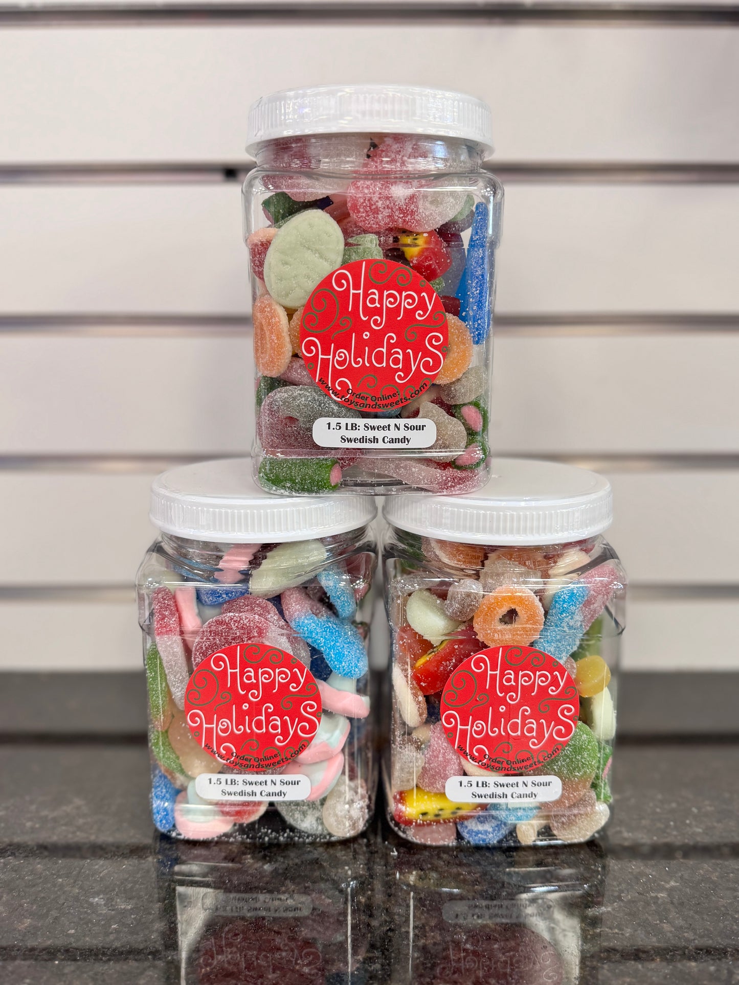 1.5 lb Sweet & Sour Swedish Candy Jar – 30+ Trendy Flavors