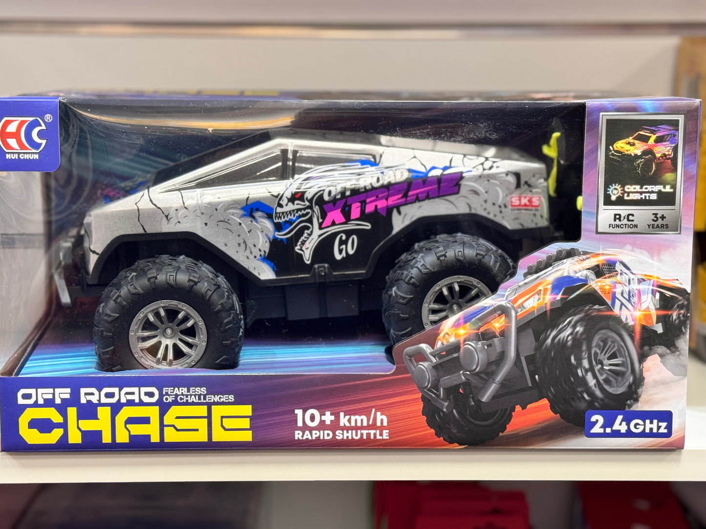 Remote Control Cyber Truck with Lights | Futuristic RC Toy Car