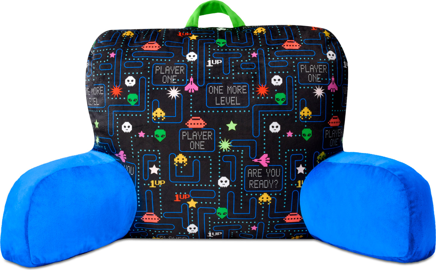 Retro Gamer Lounge Pillow with vintage gaming design for comfortable room decor