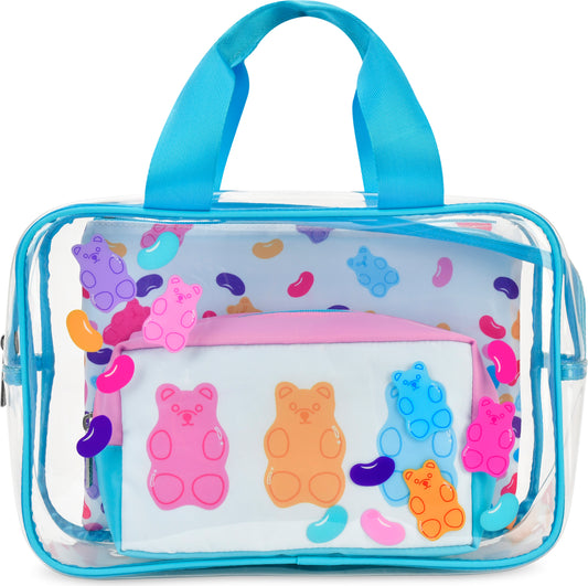 Jelly Bears Cosmetic Bag Trio
