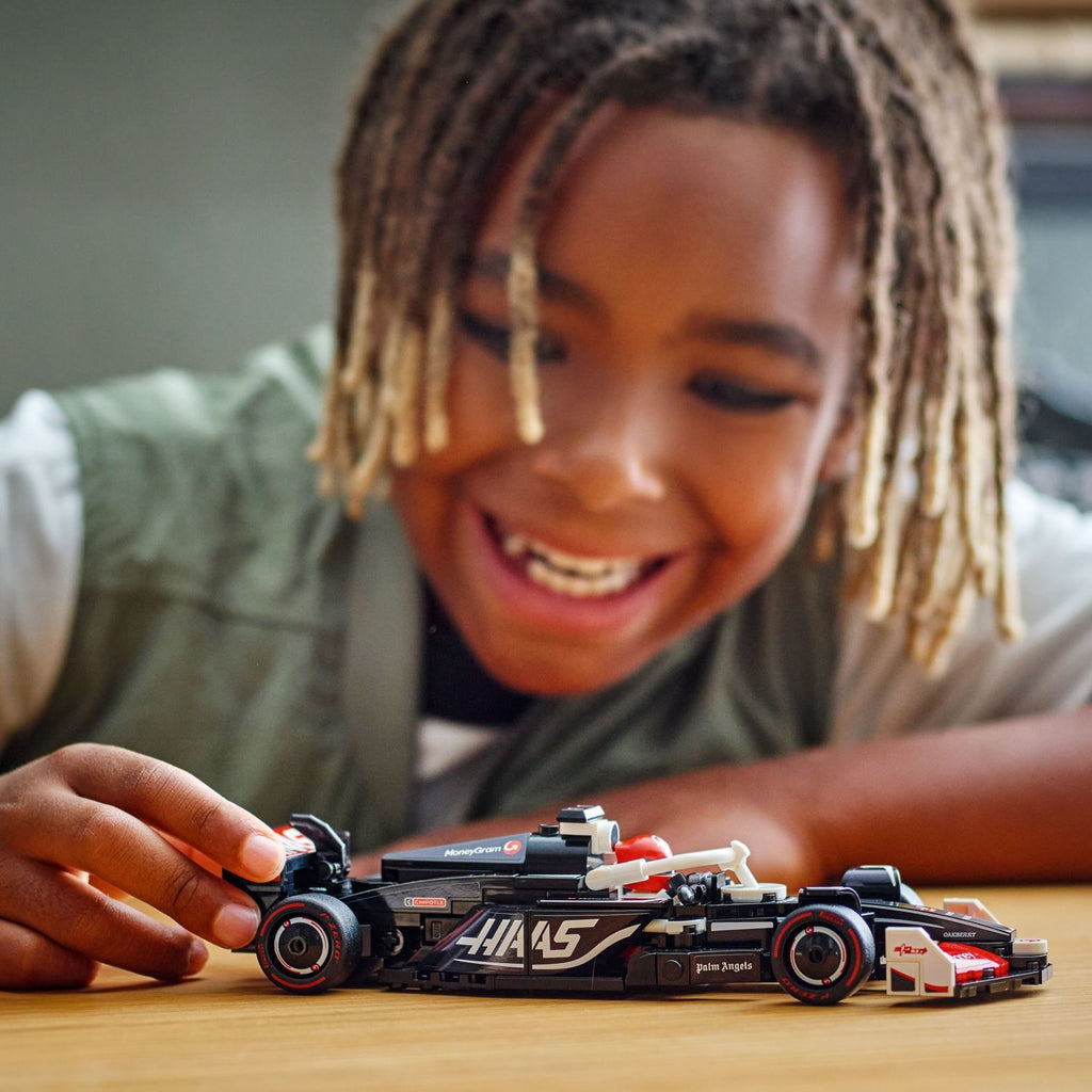 LEGO Speed Champions Visa Cash App RB VCARB 01 F1 race car 77246 with driver minifigure and authentic 2024 Formula 1 details
