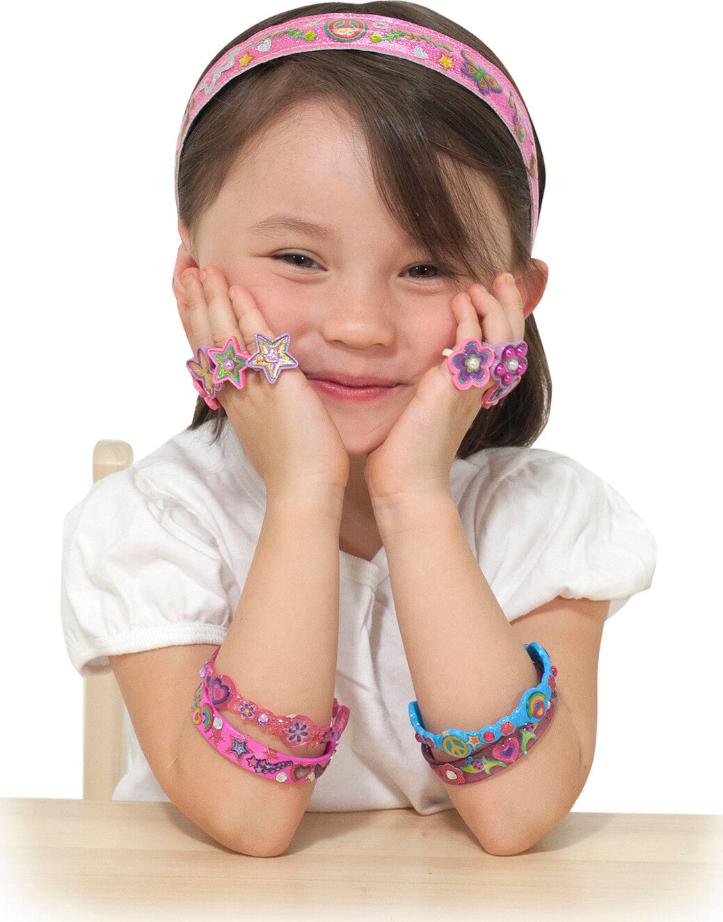 Melissa & Doug Created by Me headbands craft kit with blank headbands and decorating supplies
