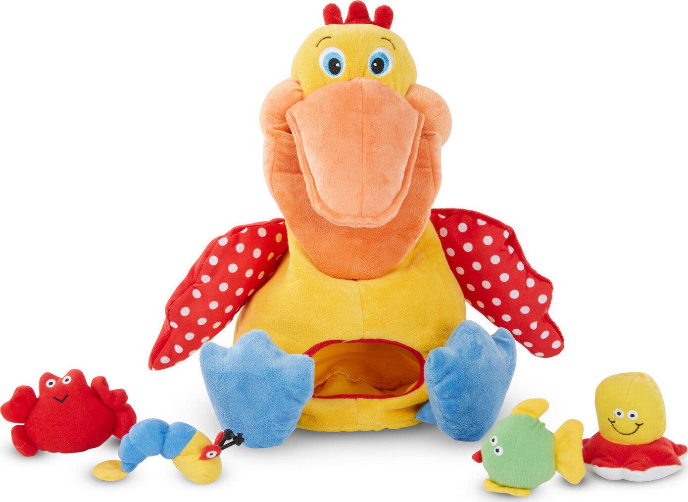 Melissa & Doug Hungry Pelican learning toy with fish that disappear and reappear for cause-effect play