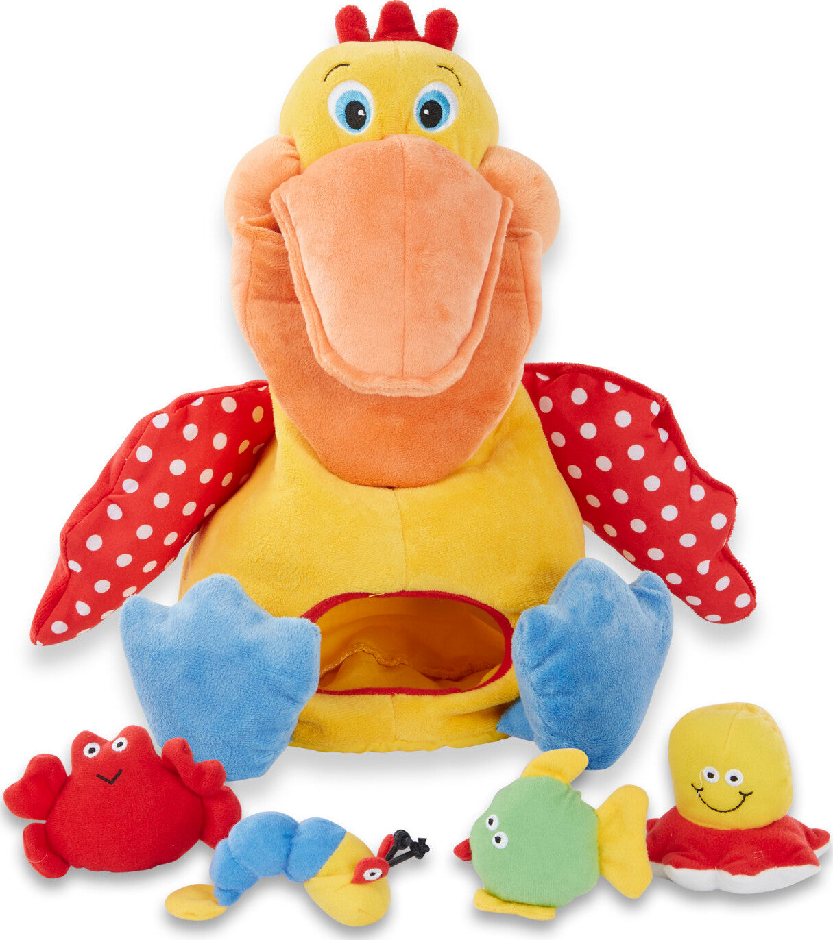 Melissa & Doug Hungry Pelican learning toy with fish that disappear and reappear for cause-effect play