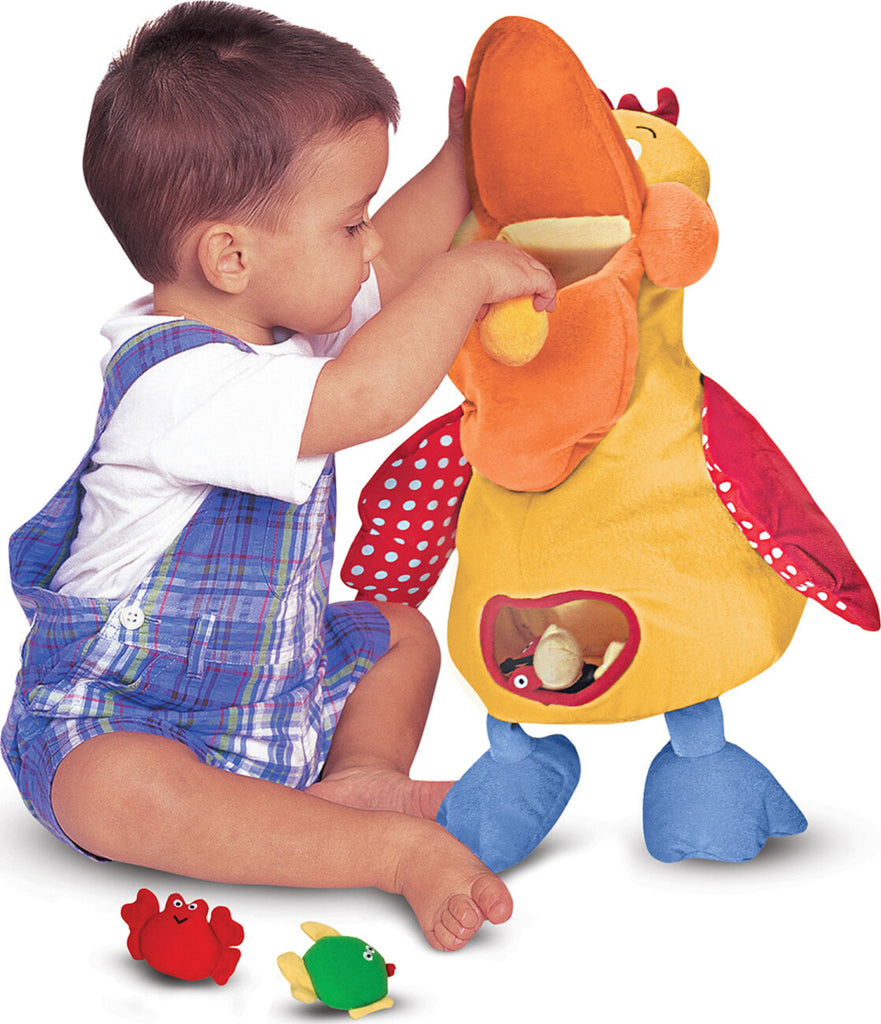 Melissa & Doug Hungry Pelican learning toy with fish that disappear and reappear for cause-effect play