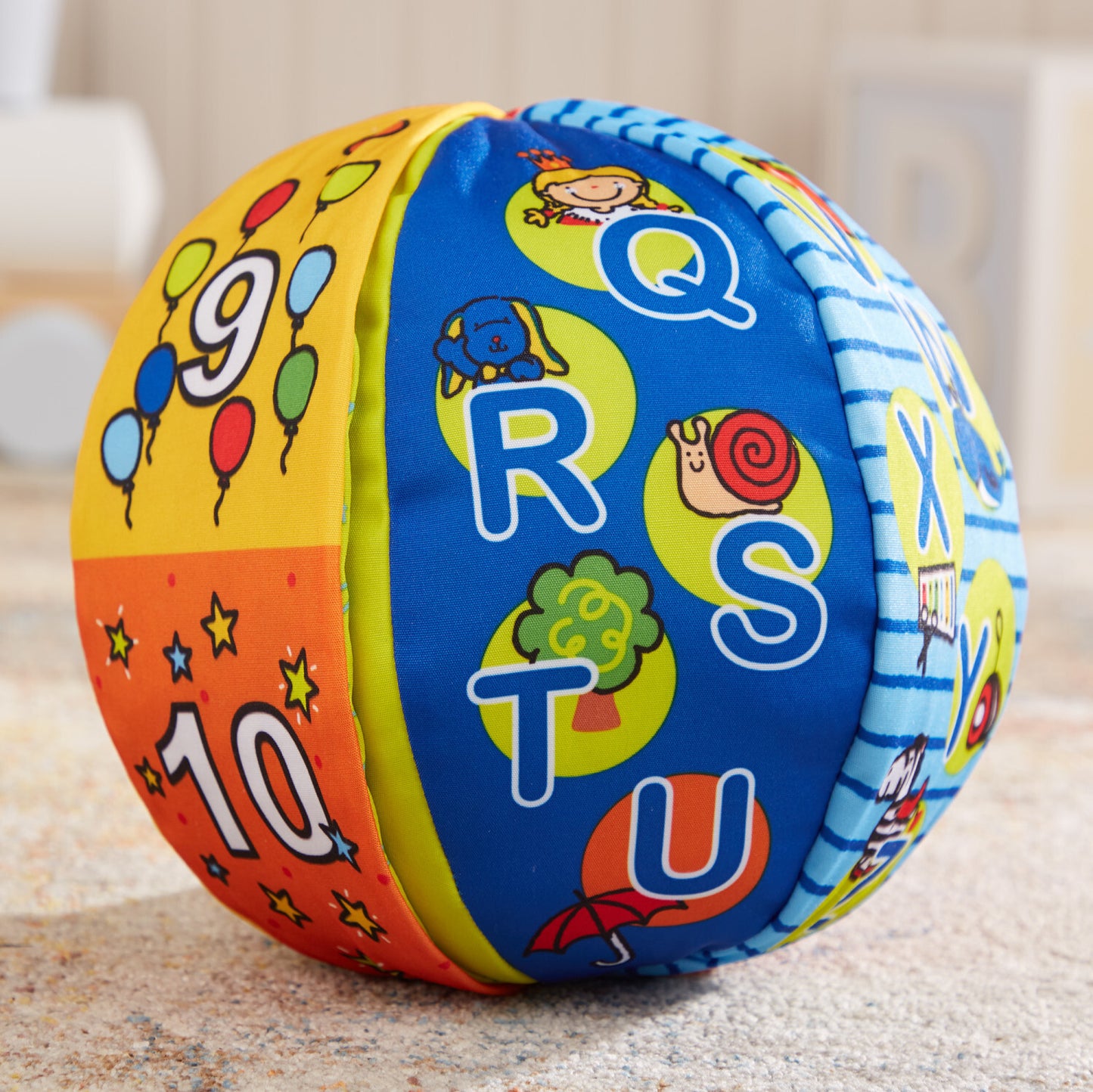 Melissa & Doug 2-in-1 talking ball with lights, sounds, and educational activities for babies and toddlers
