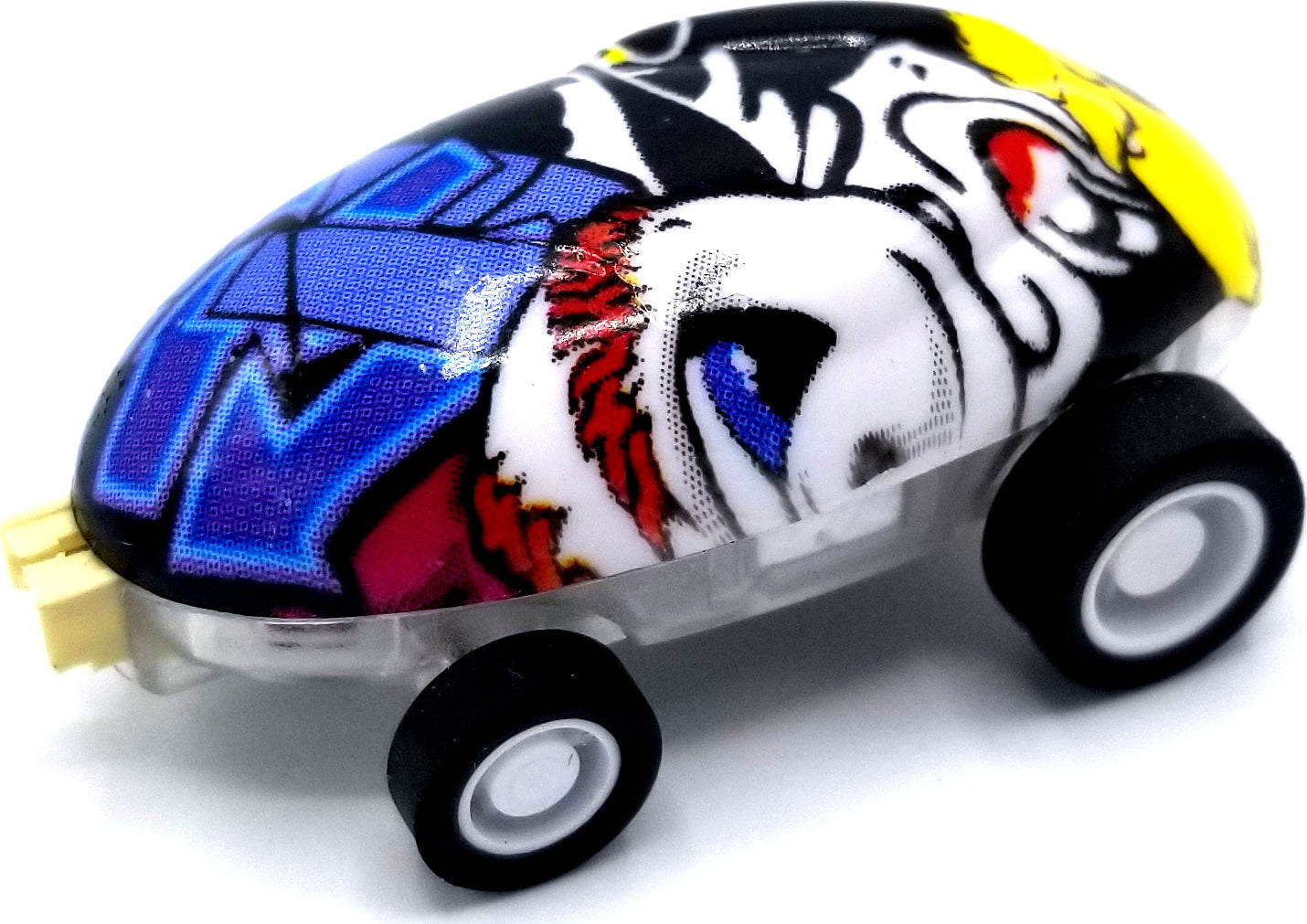 Hyper Runner Mini Racer high-speed stunt car with 360° spinning and multiple light modes by Mukikim