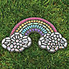 MindWare paint your own rainbow stepping stone kit with concrete stone and weather-resistant paints