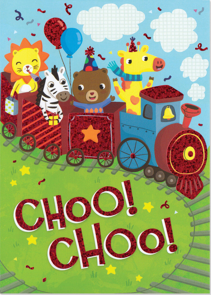 Choo Choo Train Foil Card