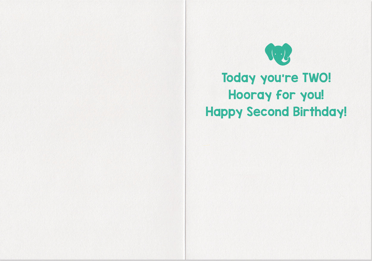 Age 2 Confetti Card