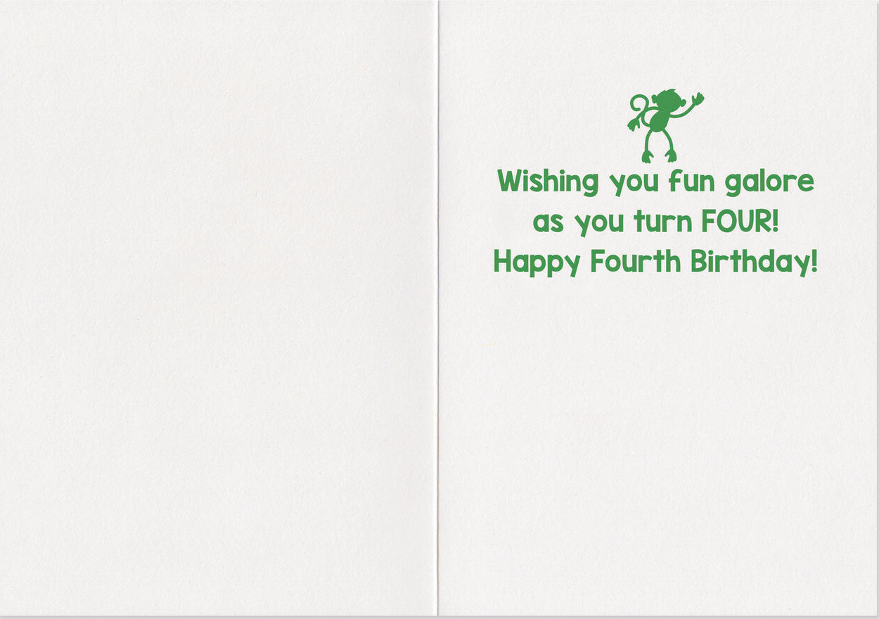 Age 4 Confetti Card