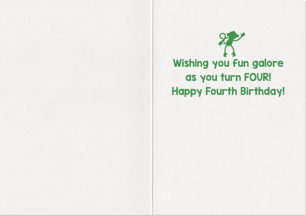 Age 4 Confetti Card