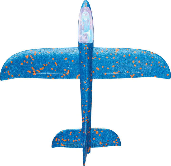 Flying Ace blaster and planes game with foam darts, foam balls, LED planes and target