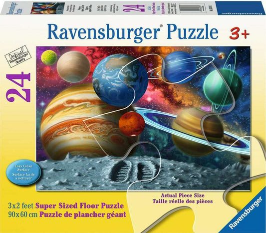 Stepping Into Space Puzzle – 24-Piece Solar System Floor Puzzle
