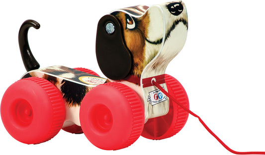 Schylling Fisher-Price Little Snoopy classic pull toy dog with wagging tail and bobbing head