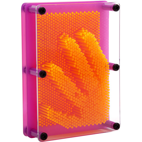 Large Pin Prints by Schylling with over 1,000 pins in assorted colors for creating detailed impressions