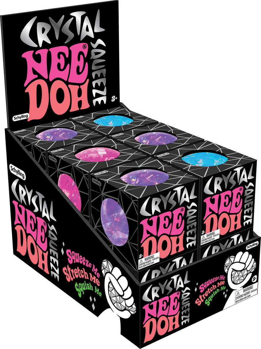 Crystal Nee Doh assorted translucent stress balls with crystal-clear appearance