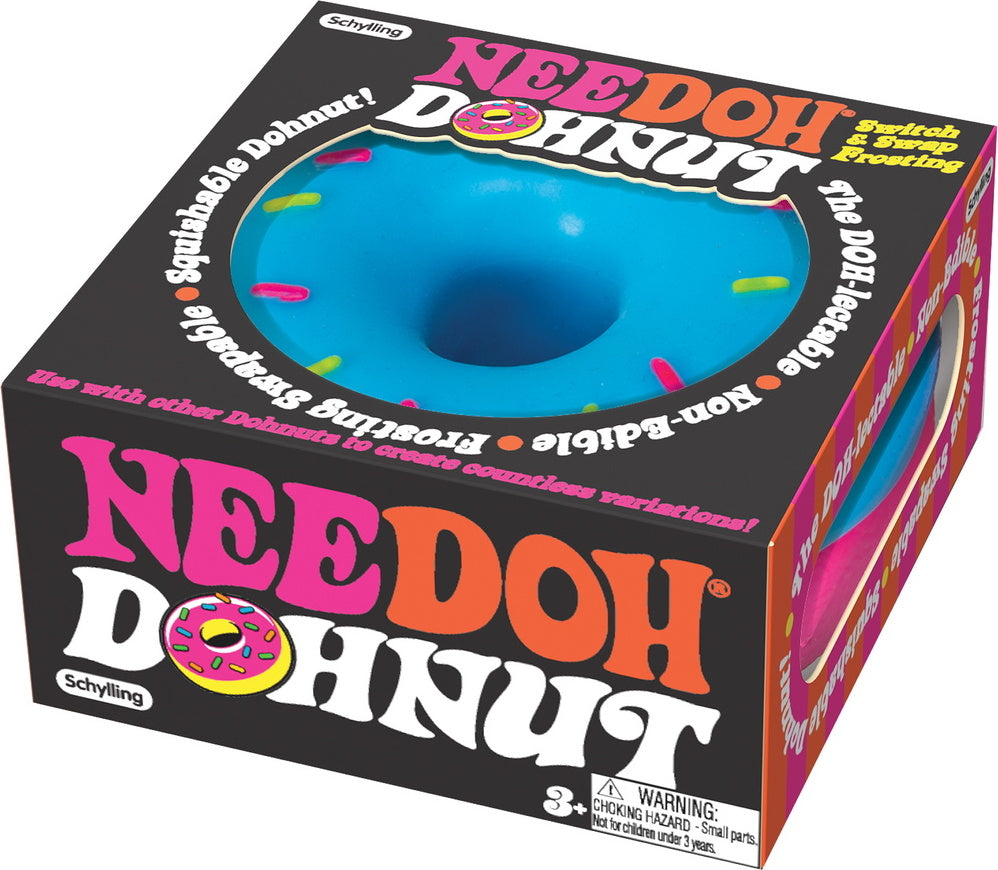 NeeDoh Dohnuts donut-shaped stress balls for sweet sensory fidget play