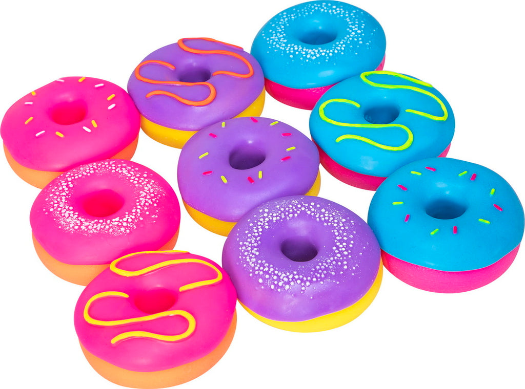 NeeDoh Dohnuts donut-shaped stress balls for sweet sensory fidget play