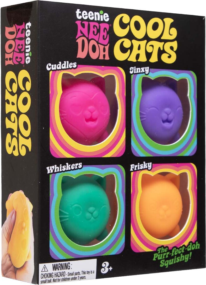 Teenie Cool Kittens NeeDoh - 4 pack (assorted)