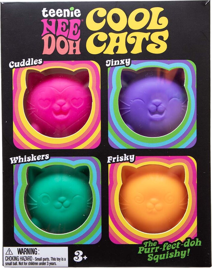Teenie Cool Kittens NeeDoh - 4 pack (assorted)