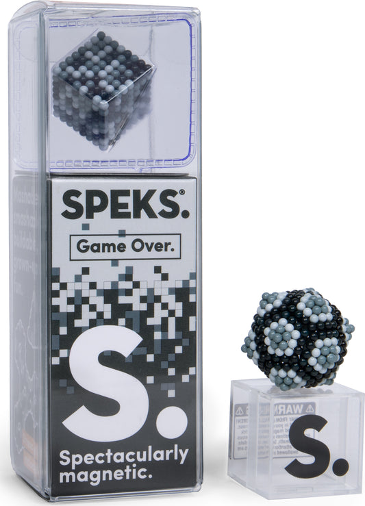 Speks Pixel Black magnetic balls in sleek black color for building and fidgeting