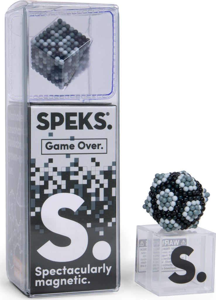 Speks Pixel Black magnetic balls in sleek black color for building and fidgeting