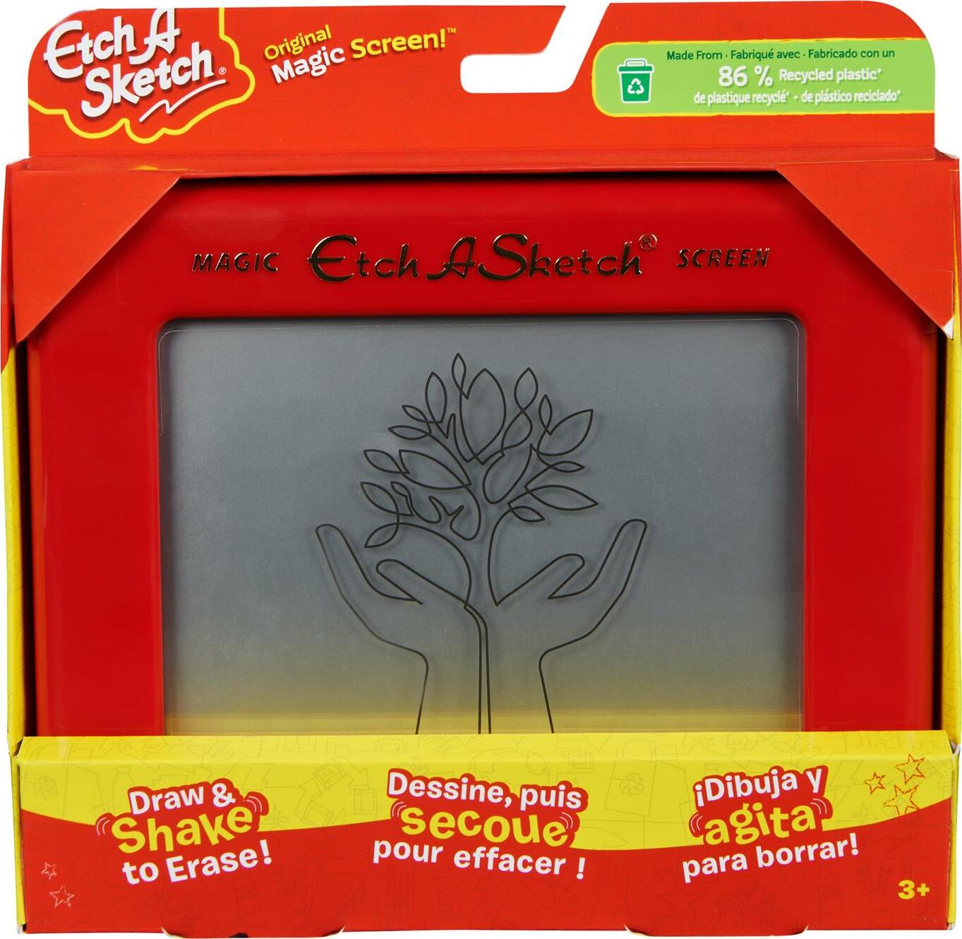 Etch A Sketch Classic Sustainable drawing toy made from eco-friendly recycled materials for creative screen-free fun