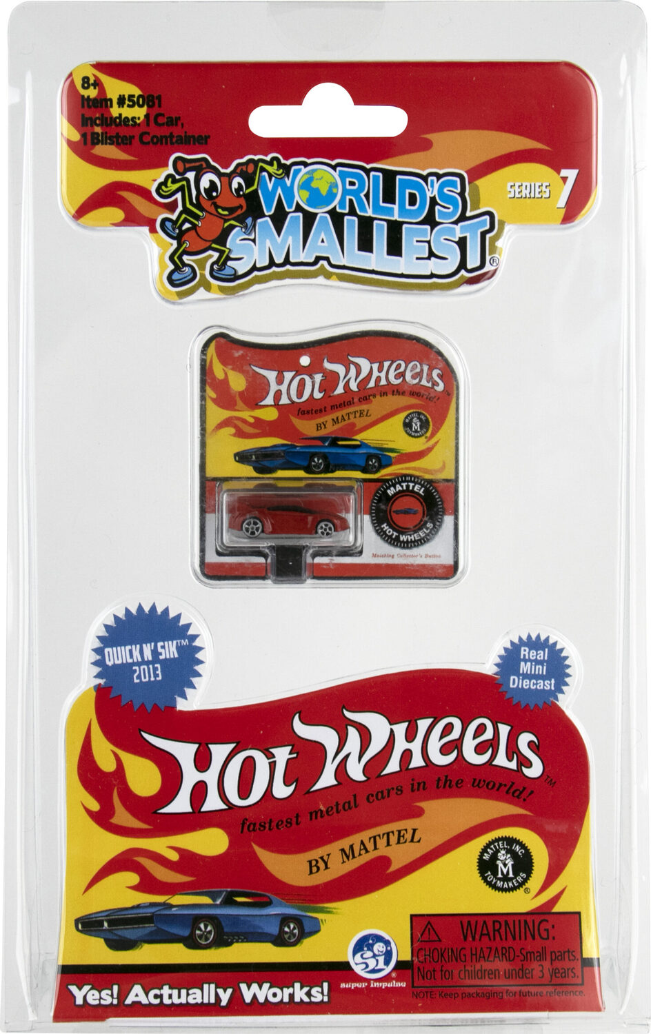 World's Smallest Hot Wheels Series 7 mini die cast cars including GT Hunter, Quick N Sik, and Winning Formula