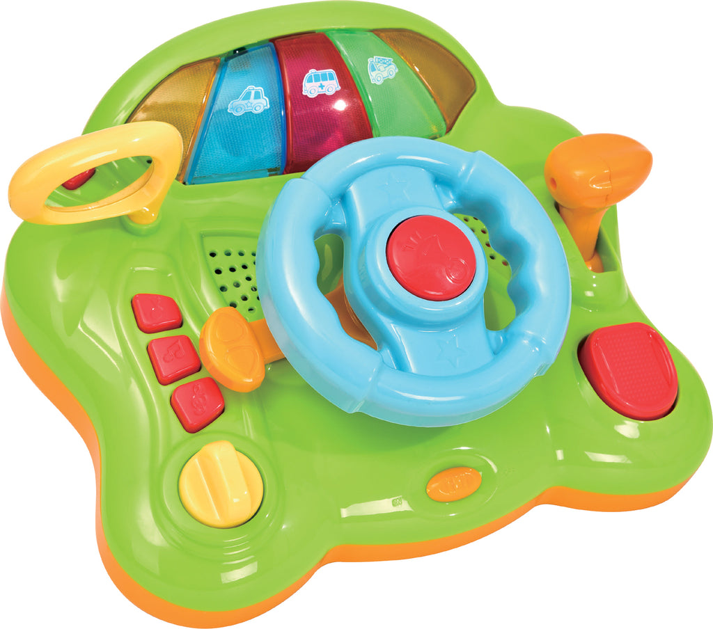 Small World Toys Lil Kid Driver electronic steering wheel with sounds and educational activities
