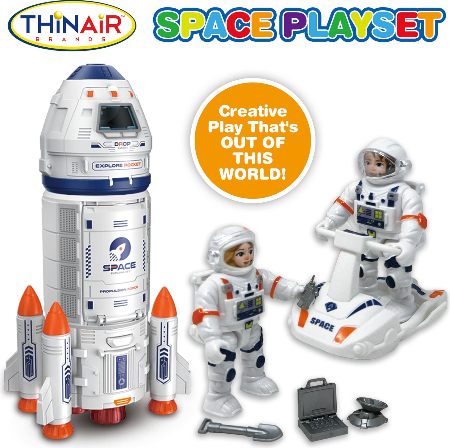 Space Explorer Play Set w/ Sound & Light Action