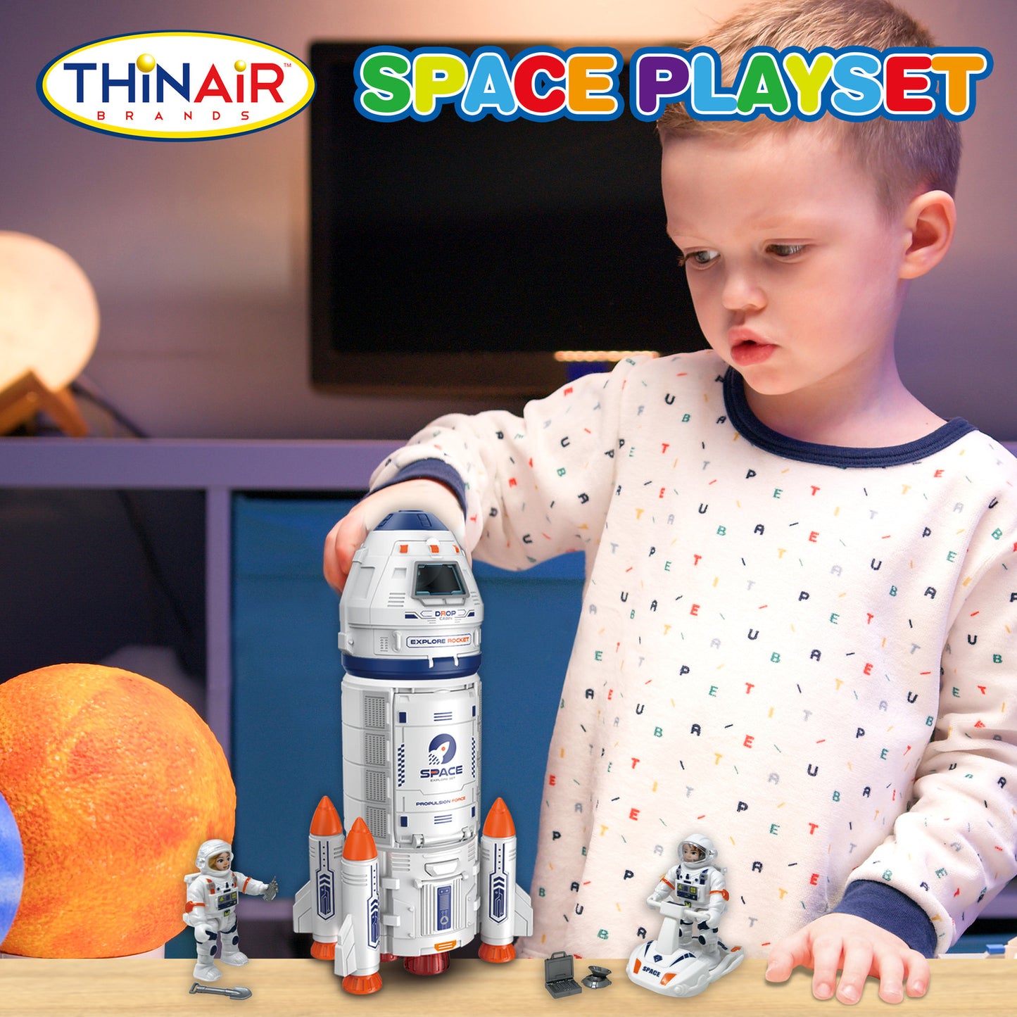 Space Explorer Play Set w/ Sound & Light Action