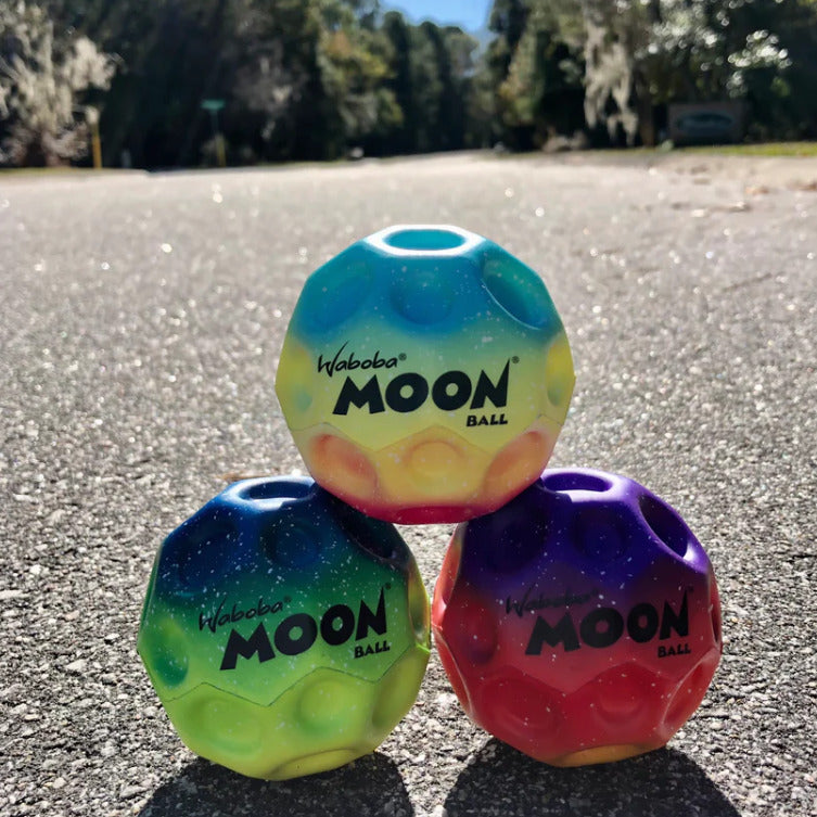 Waboba Gradient Rainbow Moon Ball (assorted colors) - Colorful gradient moon ball with rainbow ombre design